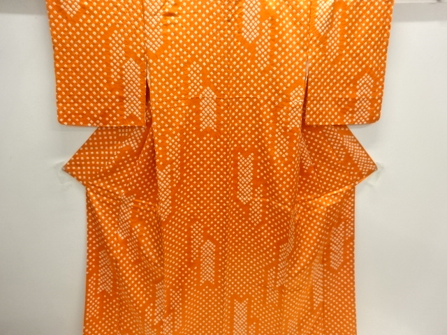 JAPANESE KIMONO / KOMON / SHIBORI / ABSTRACT ARROW FEATHER